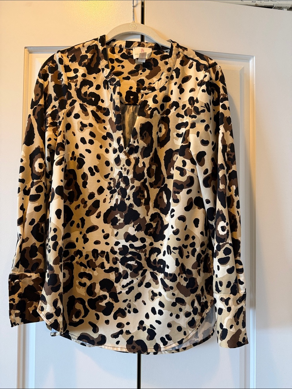 JB by Julie Brown Leopard Print Blouse